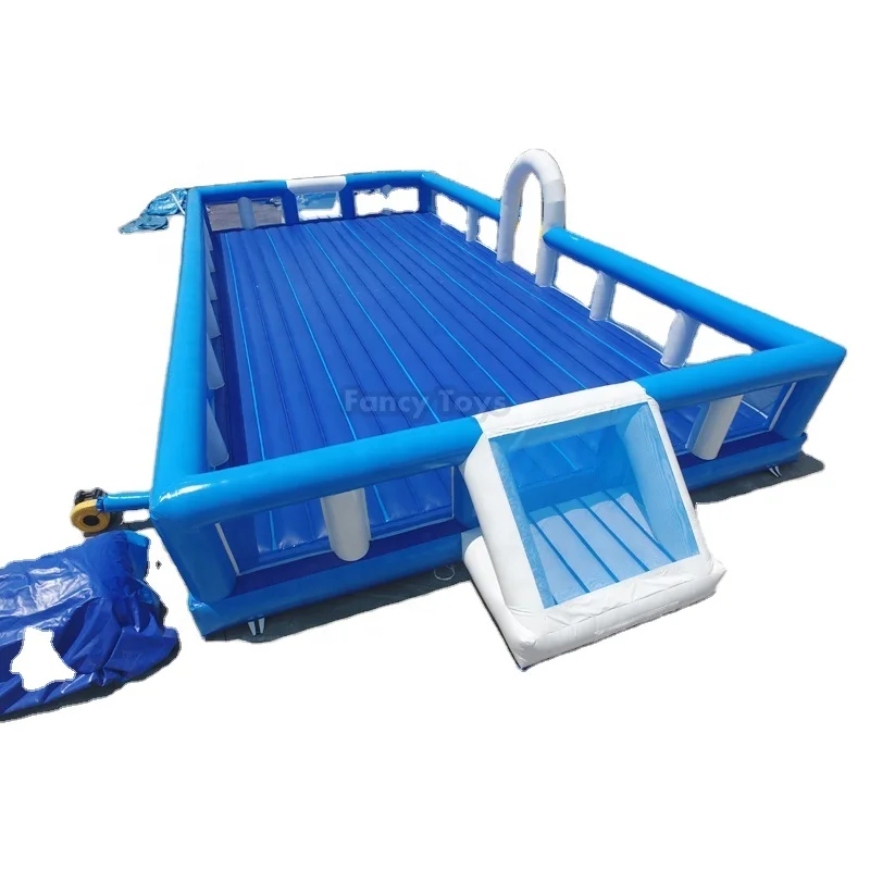 Campo de fútbol inflable para eventos de campo CE/campo de fútbol de jabón inflable/curso de juego de fútbol inflable para exteriores