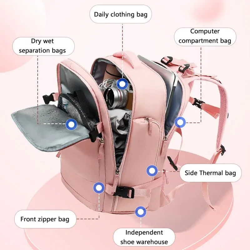 1 PCS Sac À Dos Multifonctionnel Pour Les Filles Voyage Sac À Dos Grande Capacité Léger Étanche Bagages Sac Maman