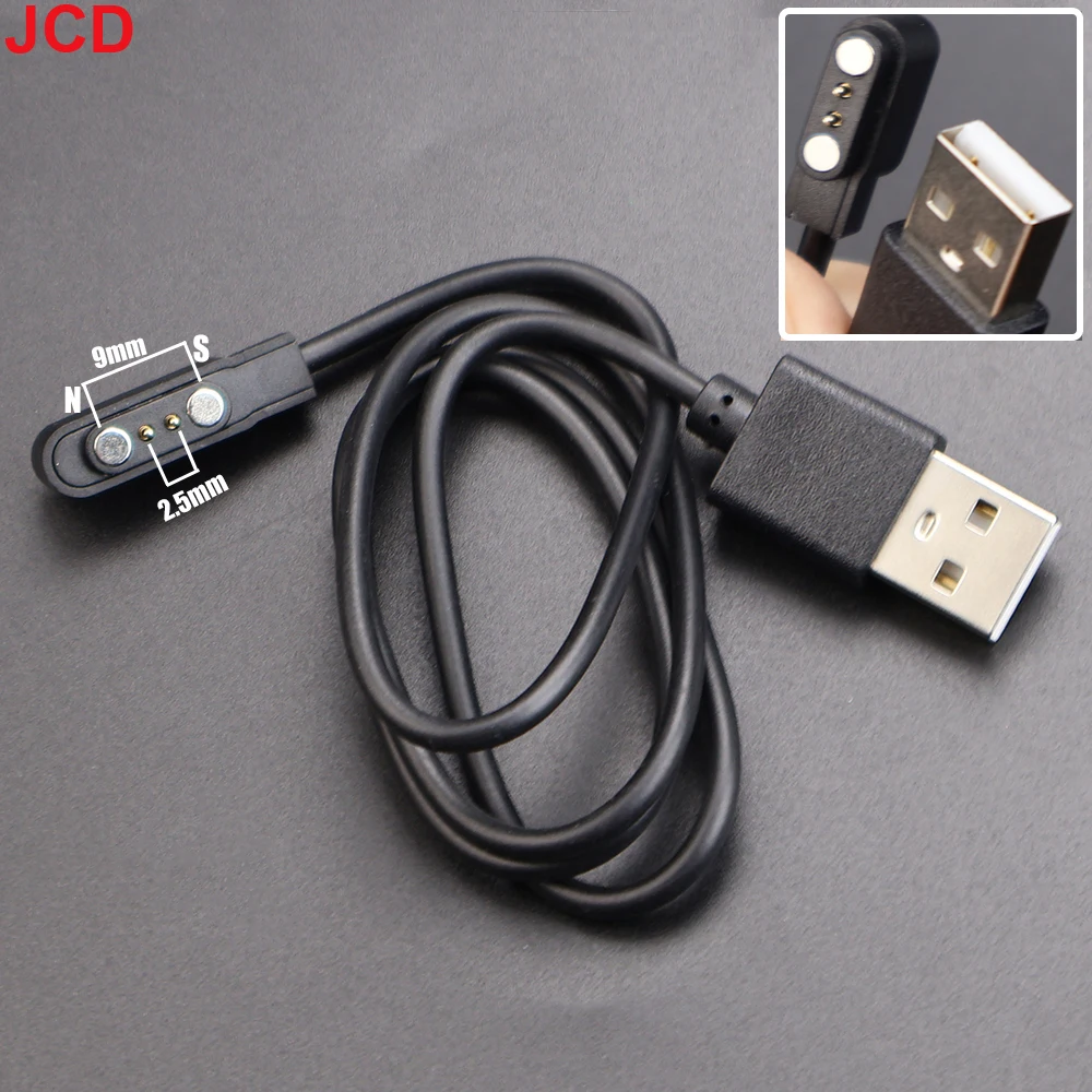 1PC Magnetic Charge Charging Cable For Smart Watch For 2/4Pin 2.5/2.8/3/4/7.62/8/9mm Distances USB Type-C Power Charger Cables