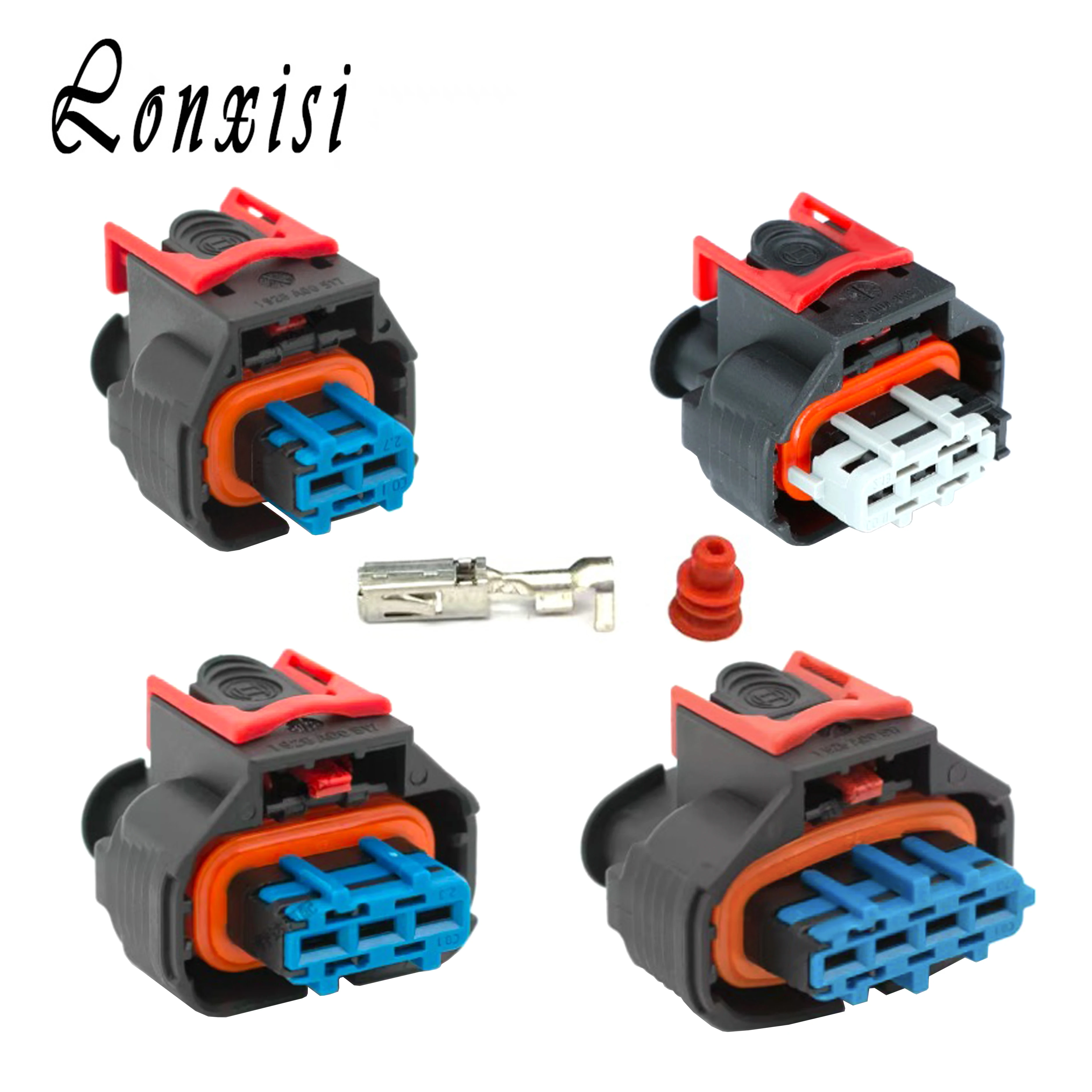 1/5/10 juegos 2/3/4 pines 1928A00517 1928405718 1928405630 montaje de CA Cable del Sensor del boquilla de combustible del coche 1928405521 enchufe eléctrico automático