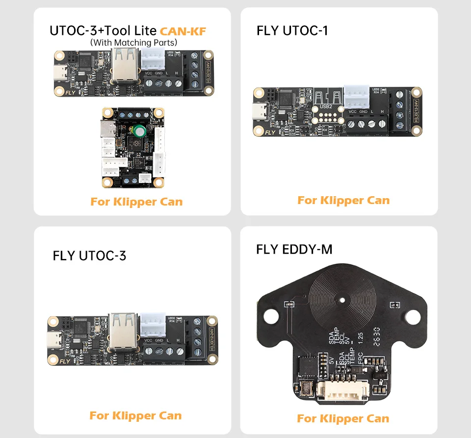 Mellow Fly Tool Lite Toolhead Board Kompatibel mit DIY 3D-Drucker Klipper Canbus RS232 Hotend Board für Nema14/17 Motor – Detail 15