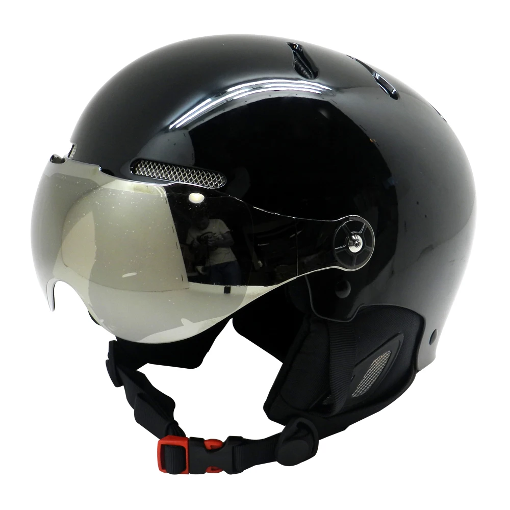 EN 1077 Standard Air Cooling Ski Helmets With Built-in Visor