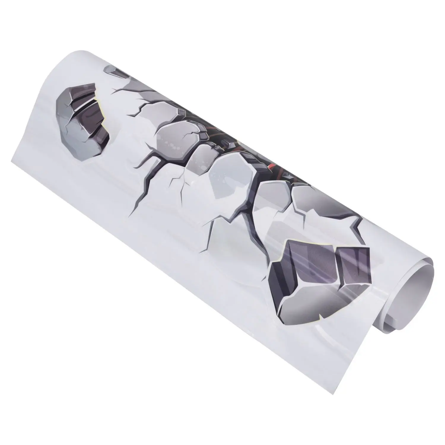 A44T3D كرة القدم الجدار ملصق PVC الفن كرة القدم الكراك صائق غرفة الأولاد جدارية ديكور