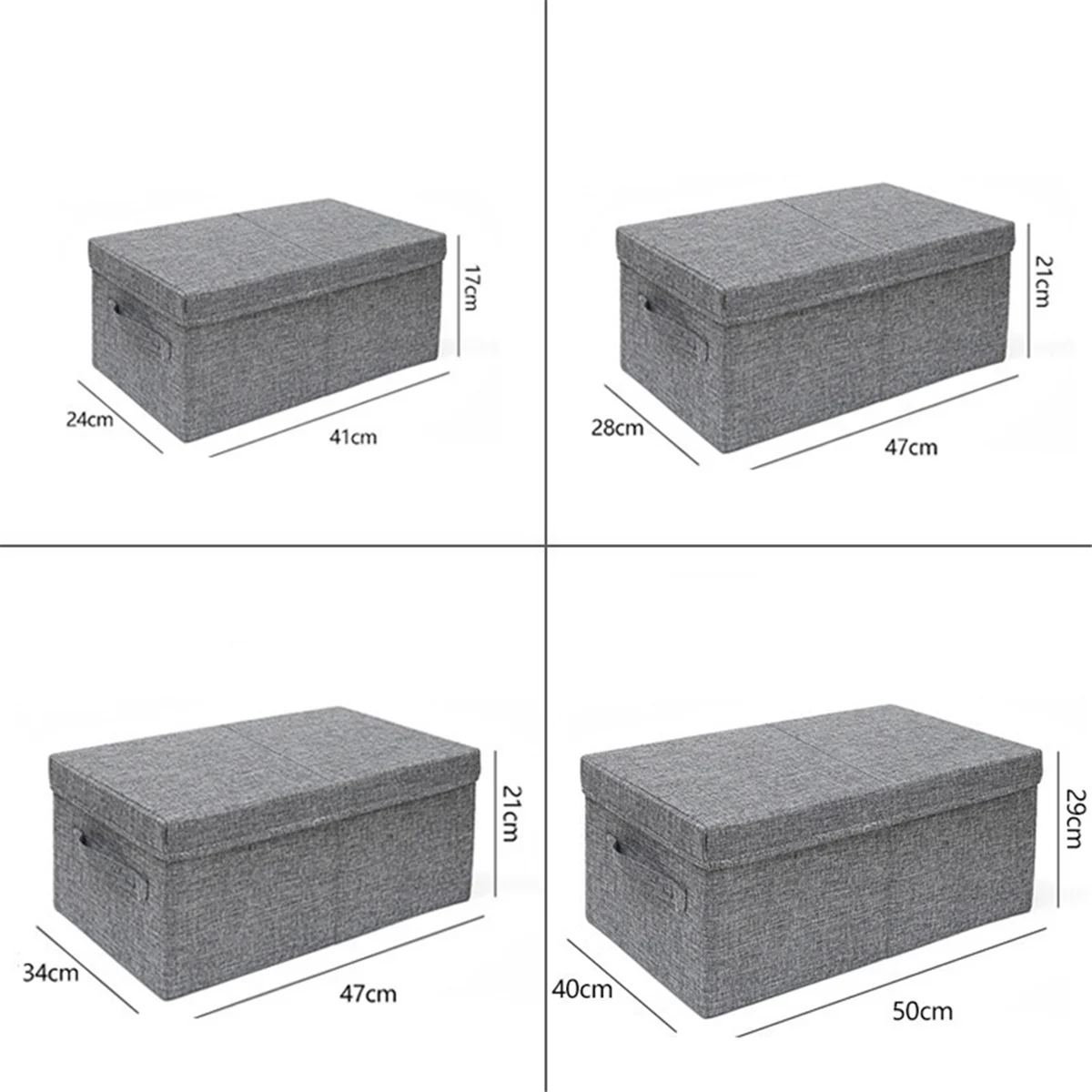 AUU-Storage Box Foldable Storage Rack Clothing Organizer Fabric Storage Box Sundrys Cloth Pants Storage Artifact-C