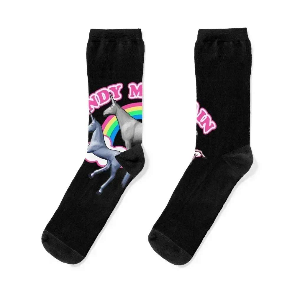 

charlie the unicorn candy mountain filmcow Socks retro Sports basketball colored Designer Man Socks Women's