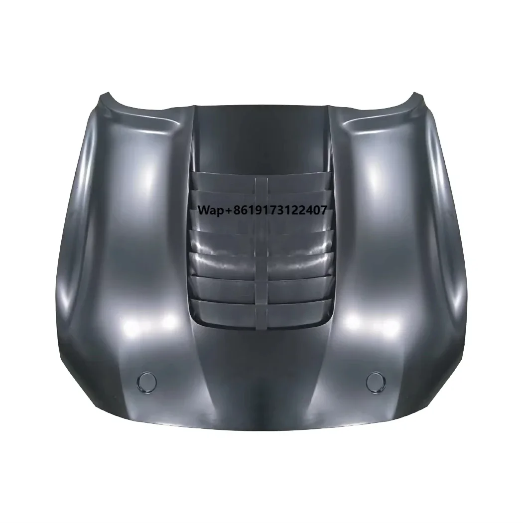 

Front Bumper GT500 Style Sheet Metal Stamping Hood Engine Cover Hood Aluminum for Mustang 2018-2022 Body Kit