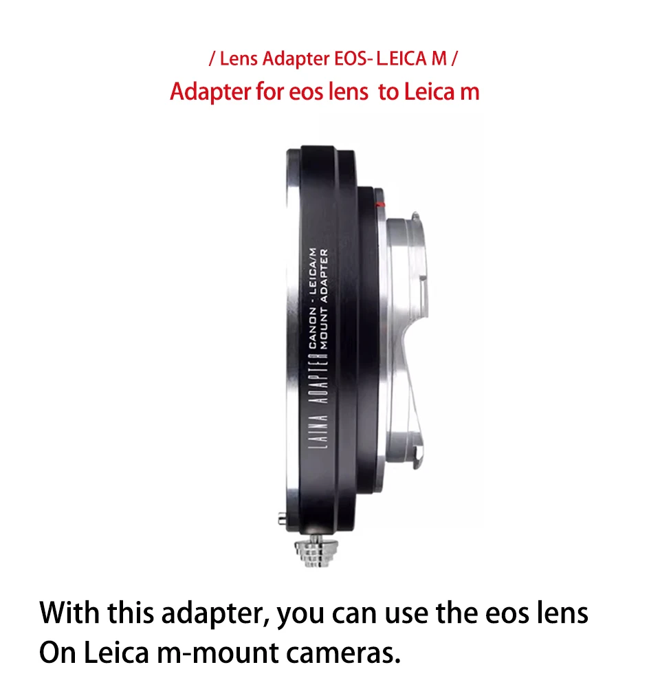 Adaptador de Montura LAINA PARA EOS a LM, Lente Canon EF Automática a Cámara Leica Techart LEICA M