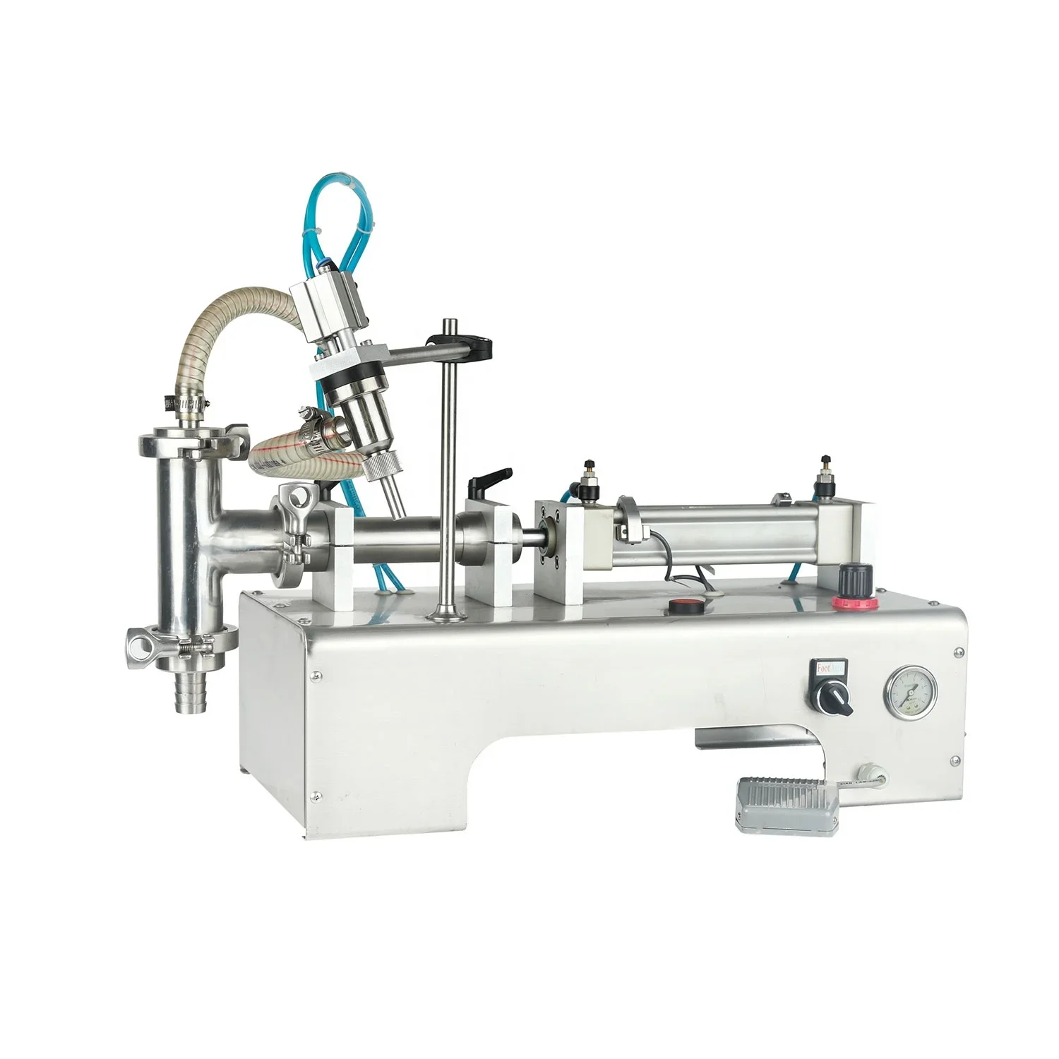 Products Import From China Wholesale Large Capacity Hopper Filling Machine Piston Juice Sauce Jam Filler Paste Filling Machine