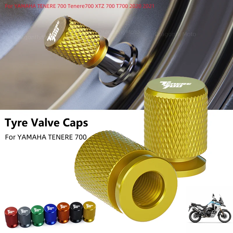 

Для Yamaha TENERE 700 Tenere700 XTZ 700 T700 2019-2023 аксессуары для мотоциклов с ЧПУ, алюминиевые шины, клапан, крышка штока воздушного порта, колпачки