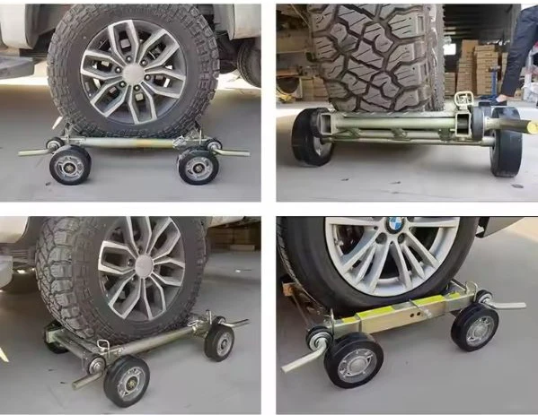 Car Wheel Skates Vehicle Positioning Dolly with Foot Pedal Lift 1500LBS Capacity for Easy Moving