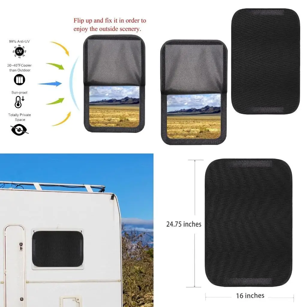 

652F Car Window Shades for Baby 16''x25'' Sun Shade Blocker, Cling Window Cover Glares Shield and UV Rays Protections