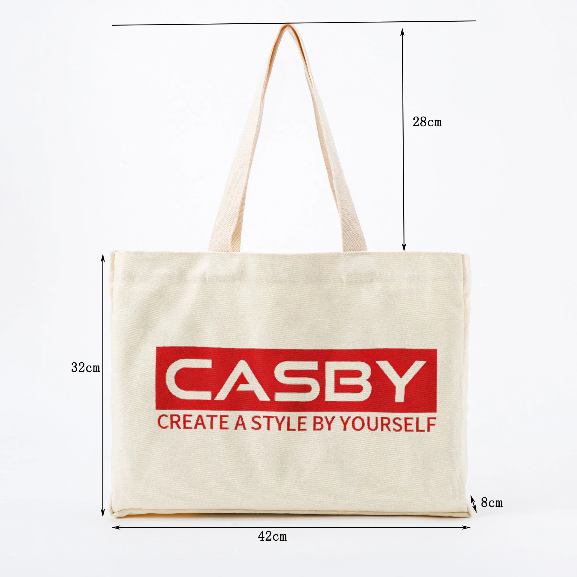 Personal Custom Horizontal Tote Bag Cotton Tote Bag with Logo Custom Your Picture Shopping Bag DIY Shoulder Bag Free Design