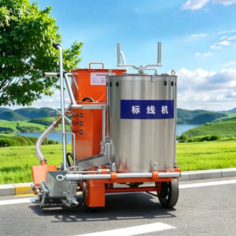 Cost-effective direct factory supply road marking equipment glass beads making machine reflective bump and crosswalk line marker