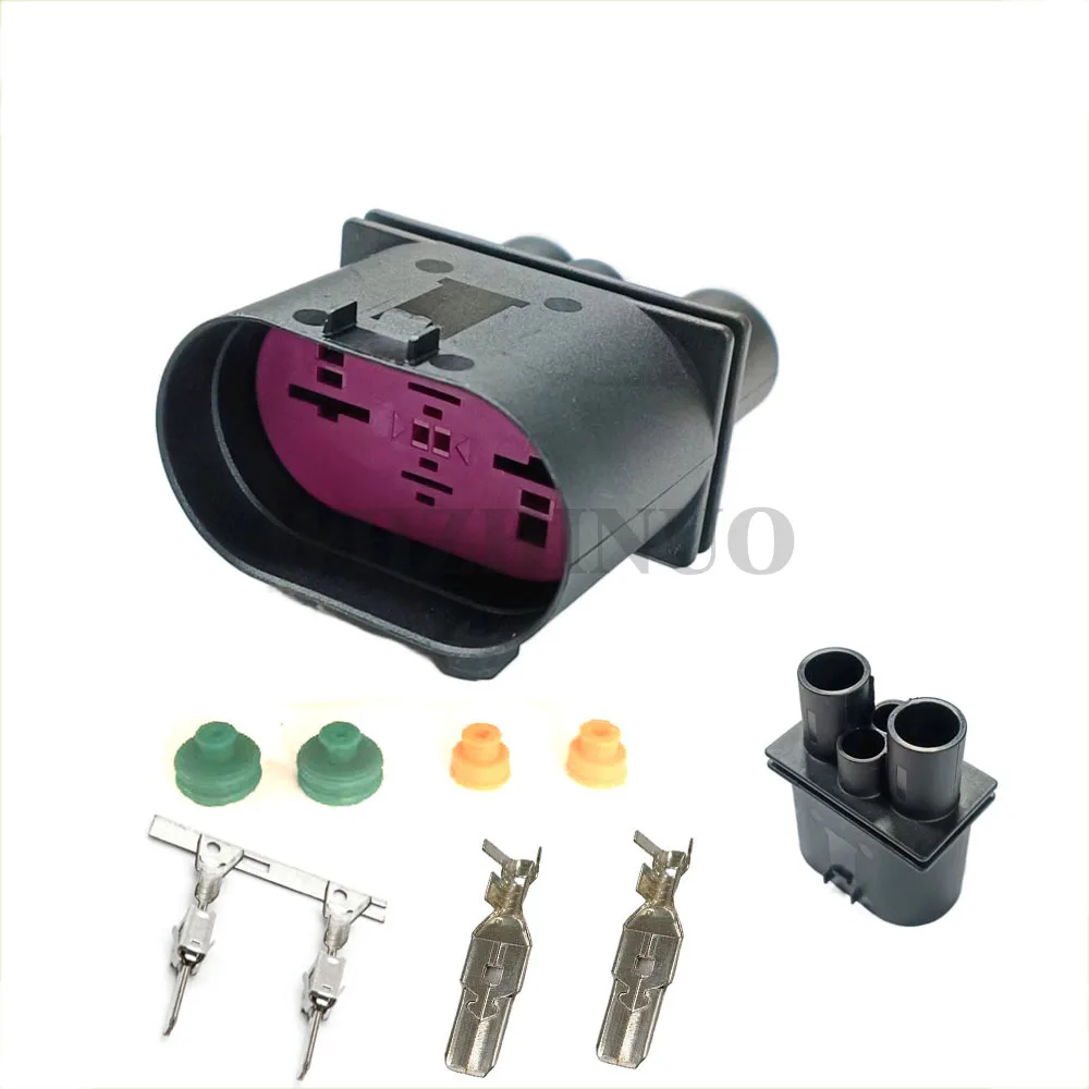 F353200 33500406DELPHI 4 Pin Electronic Fan Male Plugs Automobile Waterproof Connectors Parts