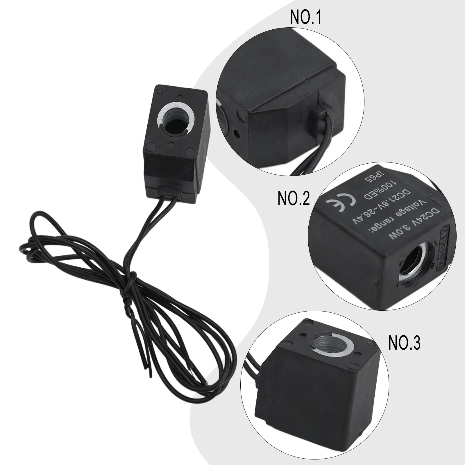 

1 шт. катушка электромагнитного клапана для Airtac типа для клапанов DC12V AC110V AC220V с клеммным проводом 30 см для простого подключения