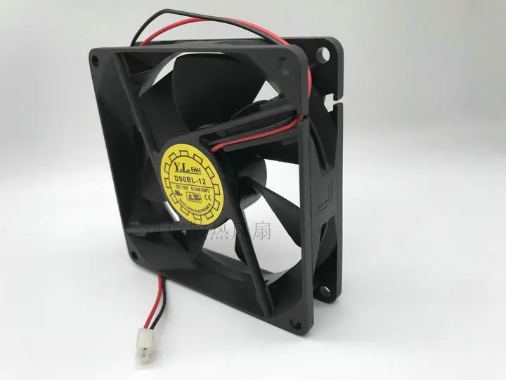 Y.L 팬 D90BL-12 DC 12V 0.14A 90x90x25mm 2선 90mm 냉각팬