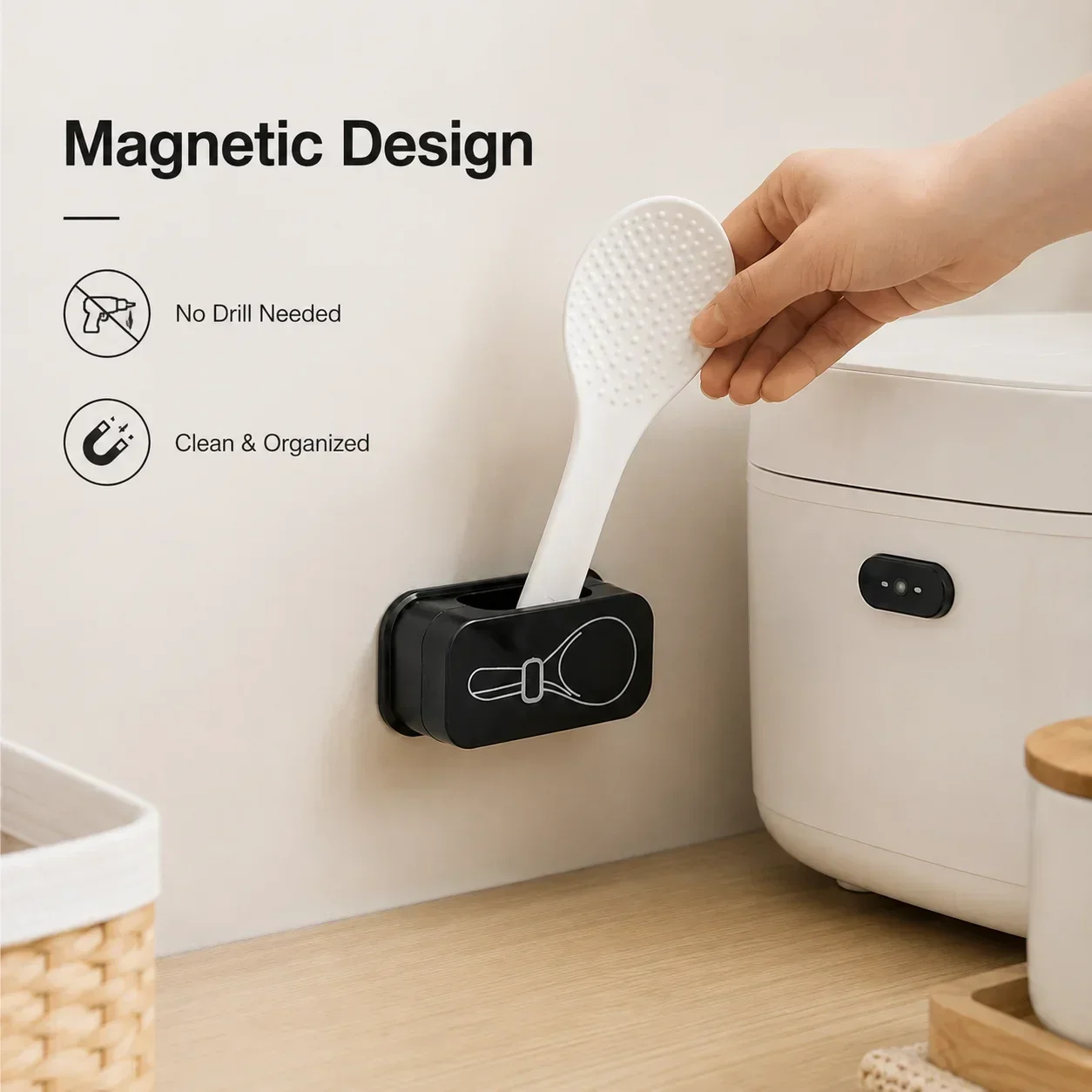 Easy Clean Storage Solution Kitchen Storage Clip Multifunctional Rack Efficient Organization Neat Cable Management