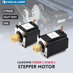 KINDLELASER Leadshine 3 Phase Stepper Motor 573S09-L 573S15-L For NEMA23 5.8A Length 79mm Shaft 8mm