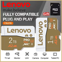 Lenovo 2TB 128GB Micro TF SD Card 1TB SD Card 512GB 256GB Memory Card High-Speed for Pet Feeder Camera MP3 Player GPS Tracker