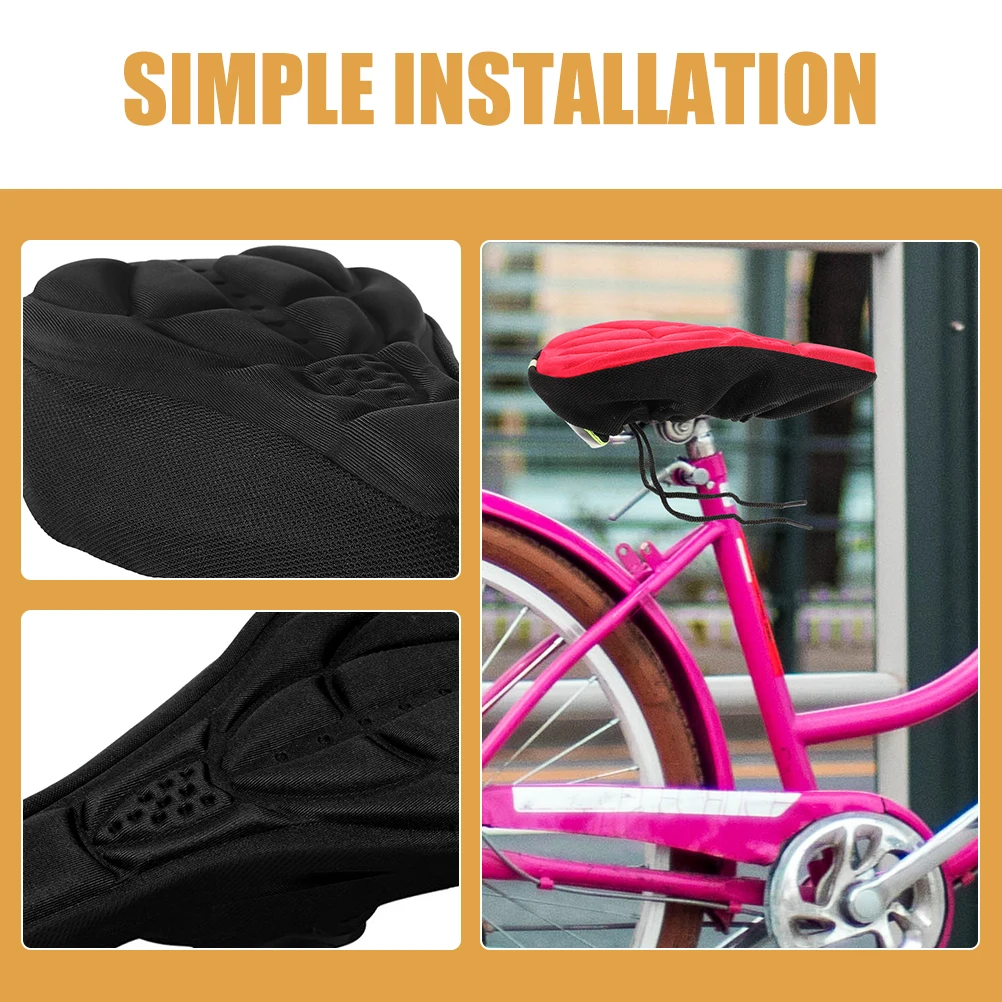 

2pcs Bicycle Seat Cover Bike Saddle Cushion Comfortable Wear-Resistant Durable Non-Slip Breathable Mountain Road Folding Bikes