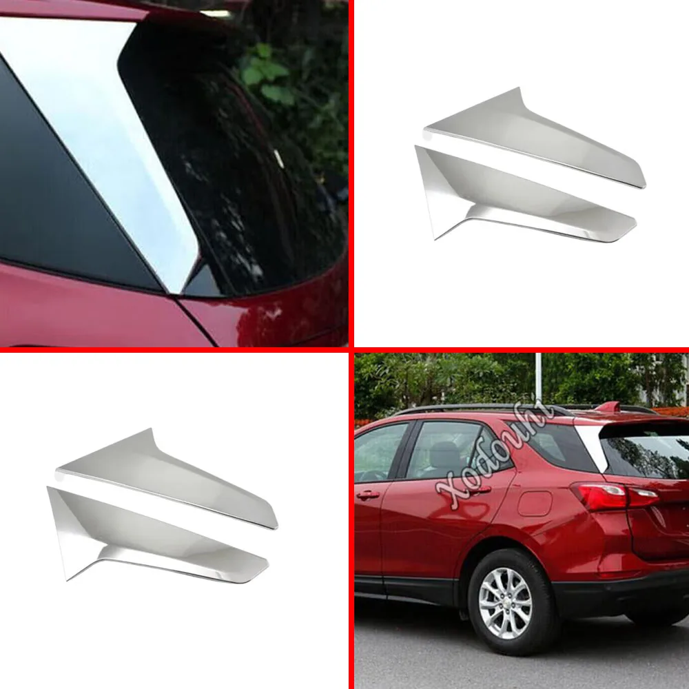 

Detector ABS Chrome Rear Spoiler Side Triangle Molding Window Bezel Trim For Chevrolet Equinox Third GE 2017 2018 2019 2020 2021
