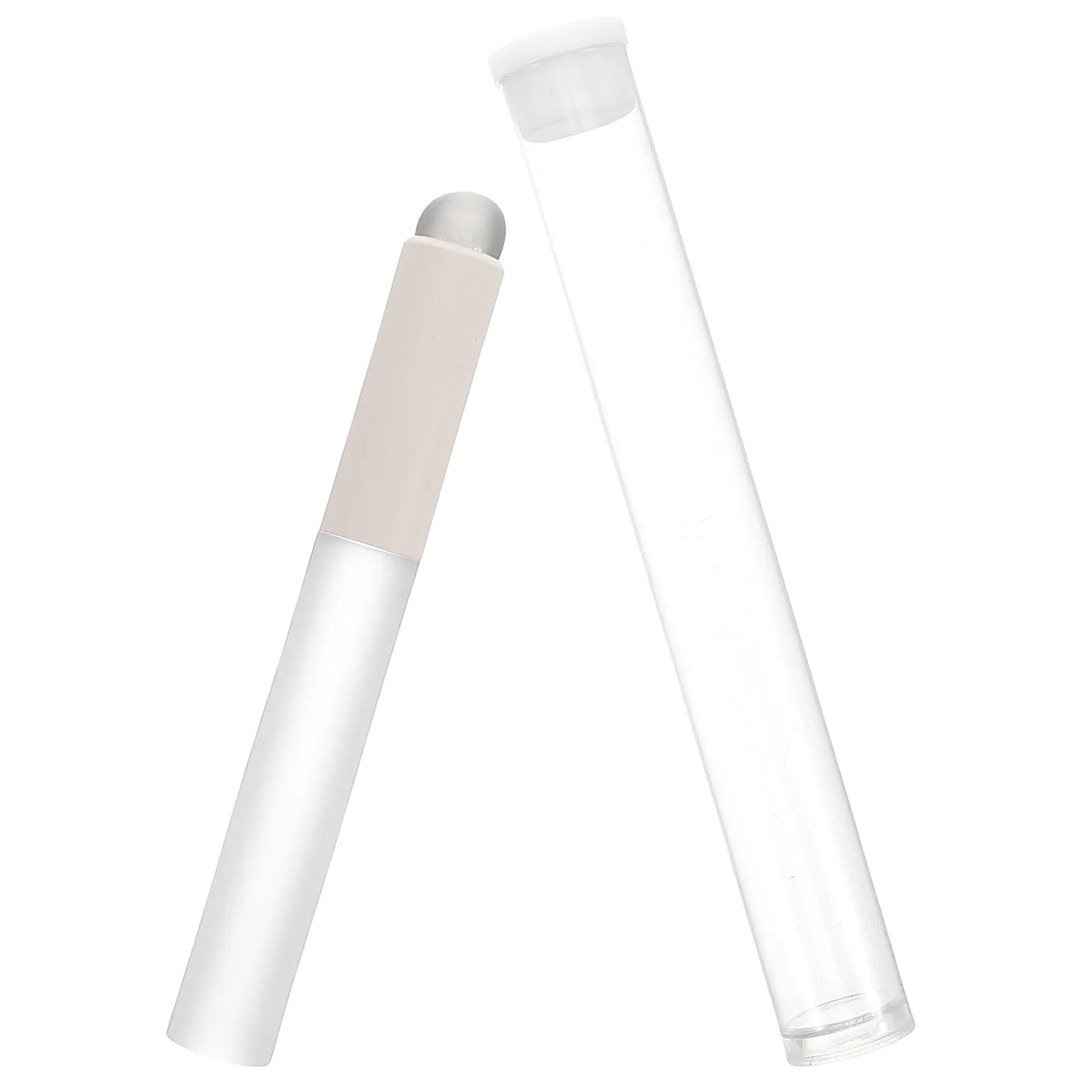 Round Head Silicone Lip Brush Portable Transparent Jelly Texture Beauty Tool for Lipstick Gloss Balm Mask Application Precise