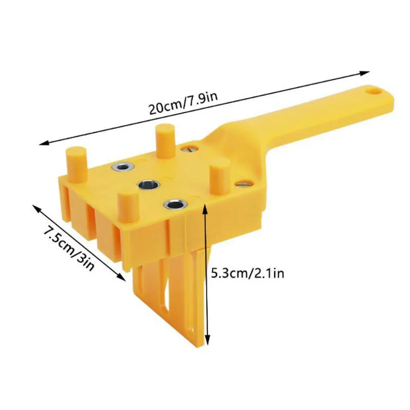 Wood Doweling Jig Punch Locator Drill Guide Drill Hole Puncher Handheld Woodworking Pocket Hole Jig Kit for Wood Dowel Joints