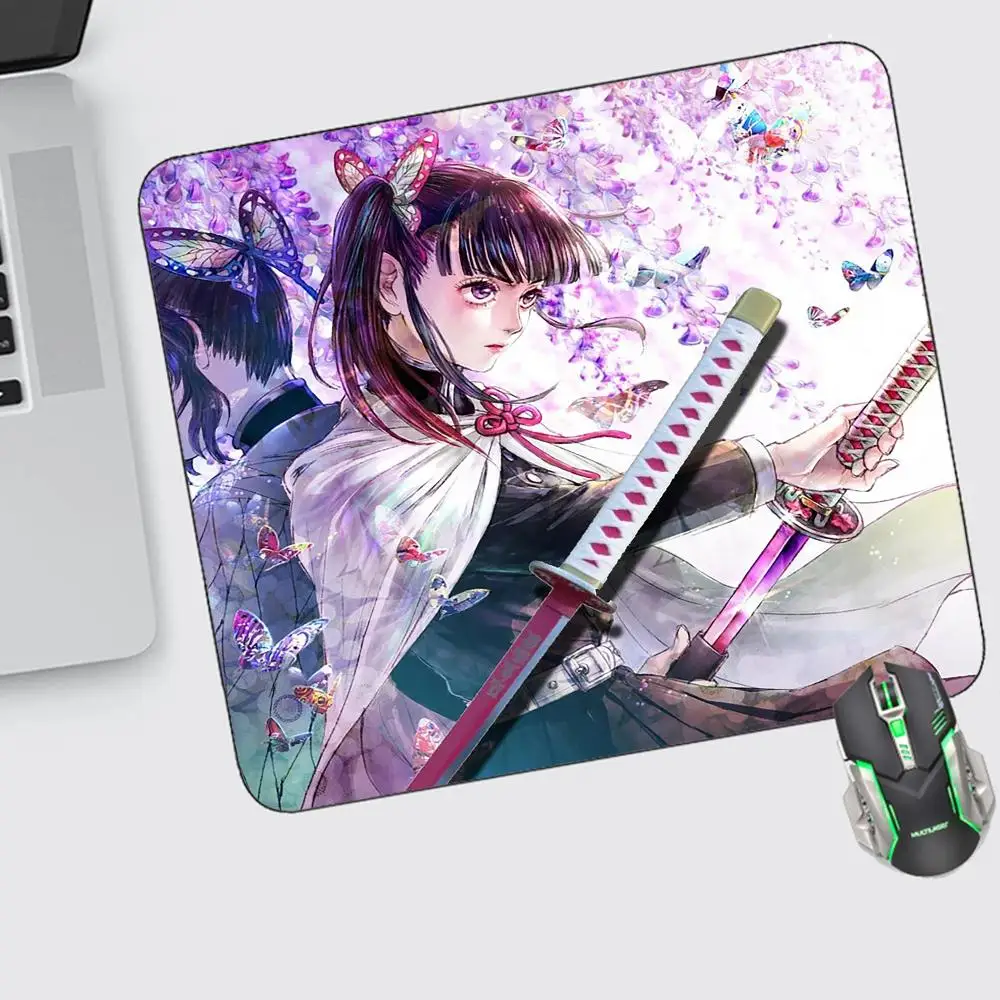 

Demon Slayer Mouse Pad Small Gaming Accessories Keyboard Computer Offices Desk Mat Pc Gamer Non-slip Rubber Mousepad