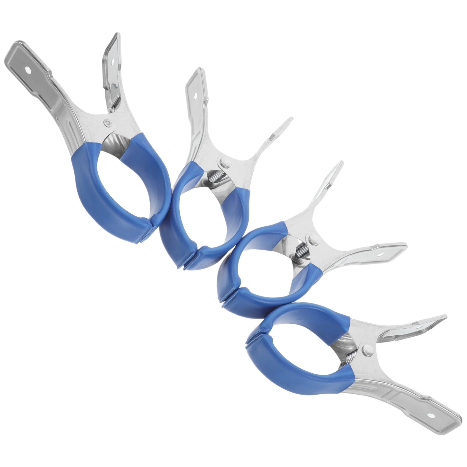 

4 Pcs Clips Saxophone Gasket Instrument Parts Indentation for Music Accessory Blue Flute Repair Tool