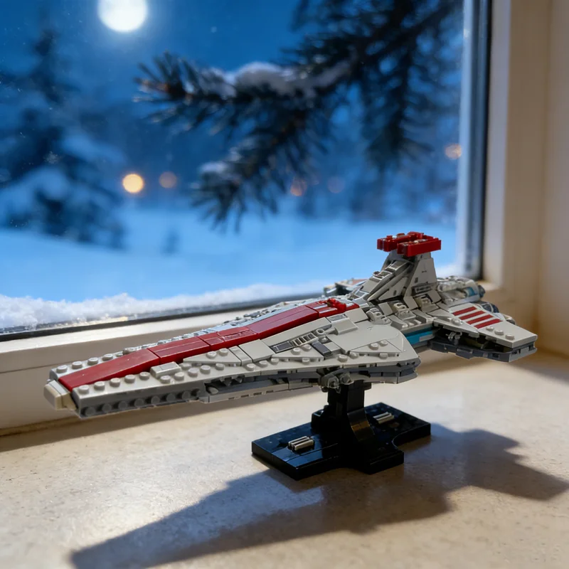 

699pcs MOC Venator Class StarDestroyer Midi Scale Star Battle Model Building Blocks Construction Christmas Gifts Toy Idea Kids