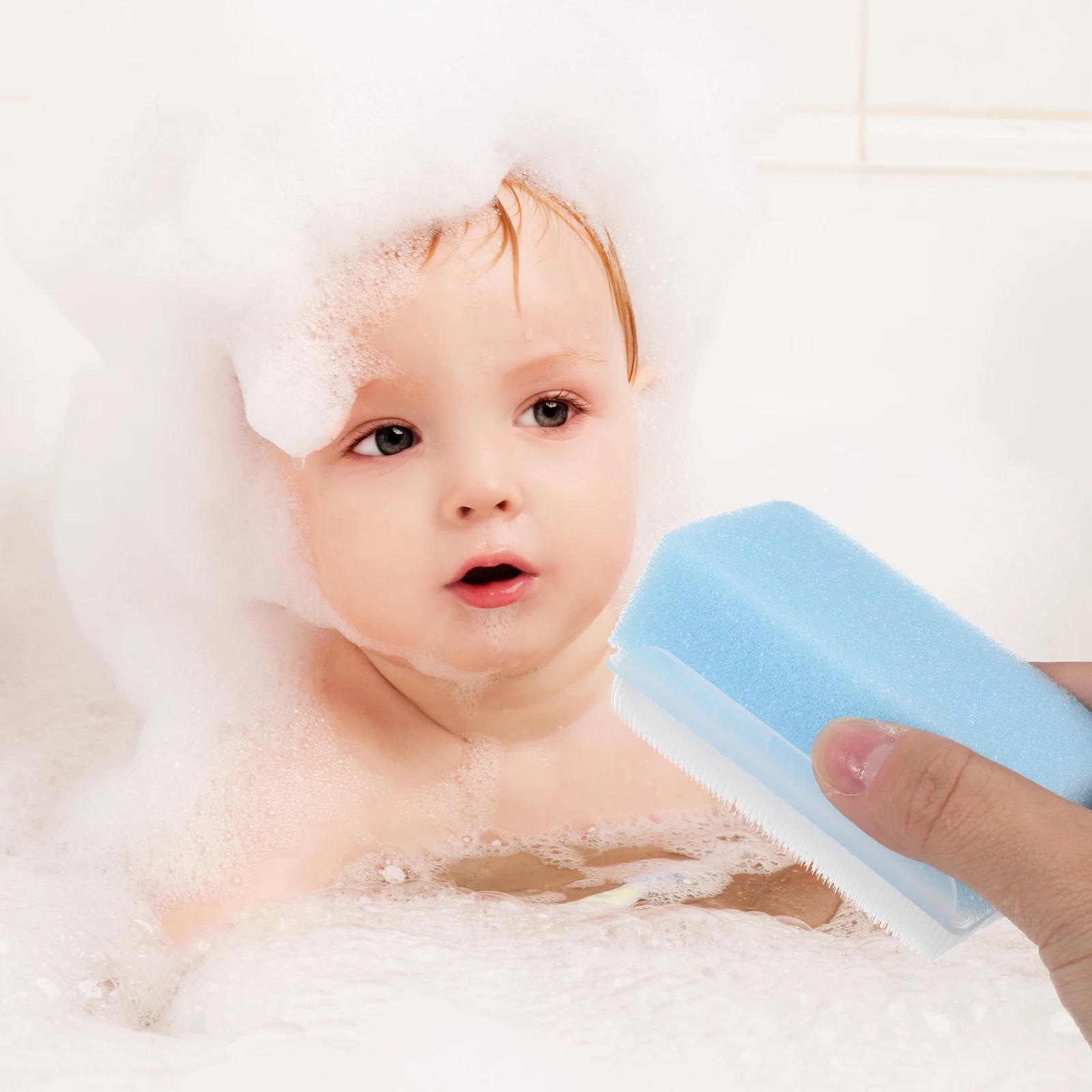 

Tactile Brush African Net Sponge Baby Bath Sponges for Newborns Hair Scrubber Scalp Bathing Manual Nail
