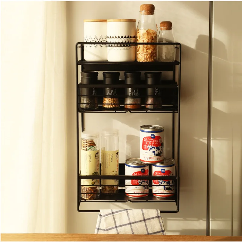 estante-de-almacenamiento-lateral-magnetico-para-refrigerador-organizador-de-cocina-de-acero-al-carbono-extraible-de-uno-a-tres-niveles-deslizante-negro-o-blanco