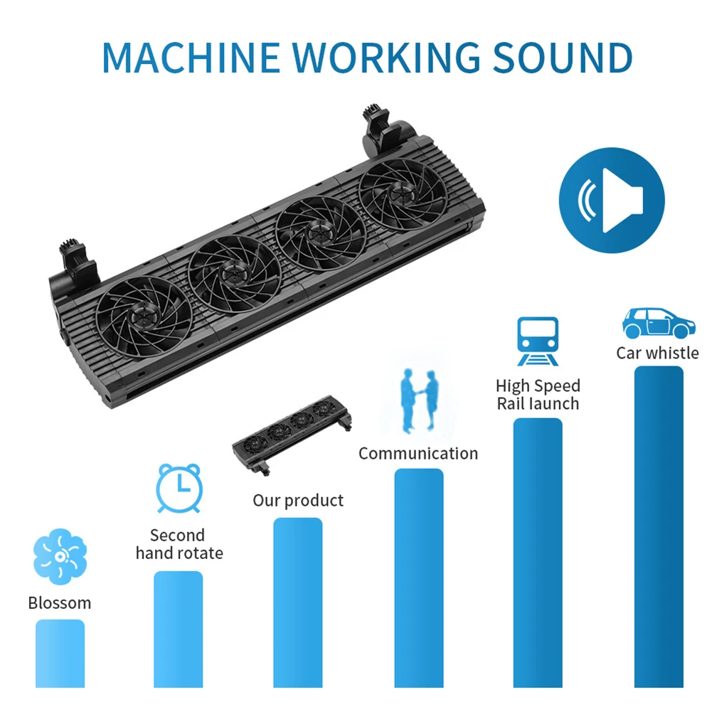 Fish Tank Fan With 9 Adjustable Wind Speeds Regulator Aluminum Alloy Bracket, Wall Mounting Aquarium Chiller For All Fish Tank