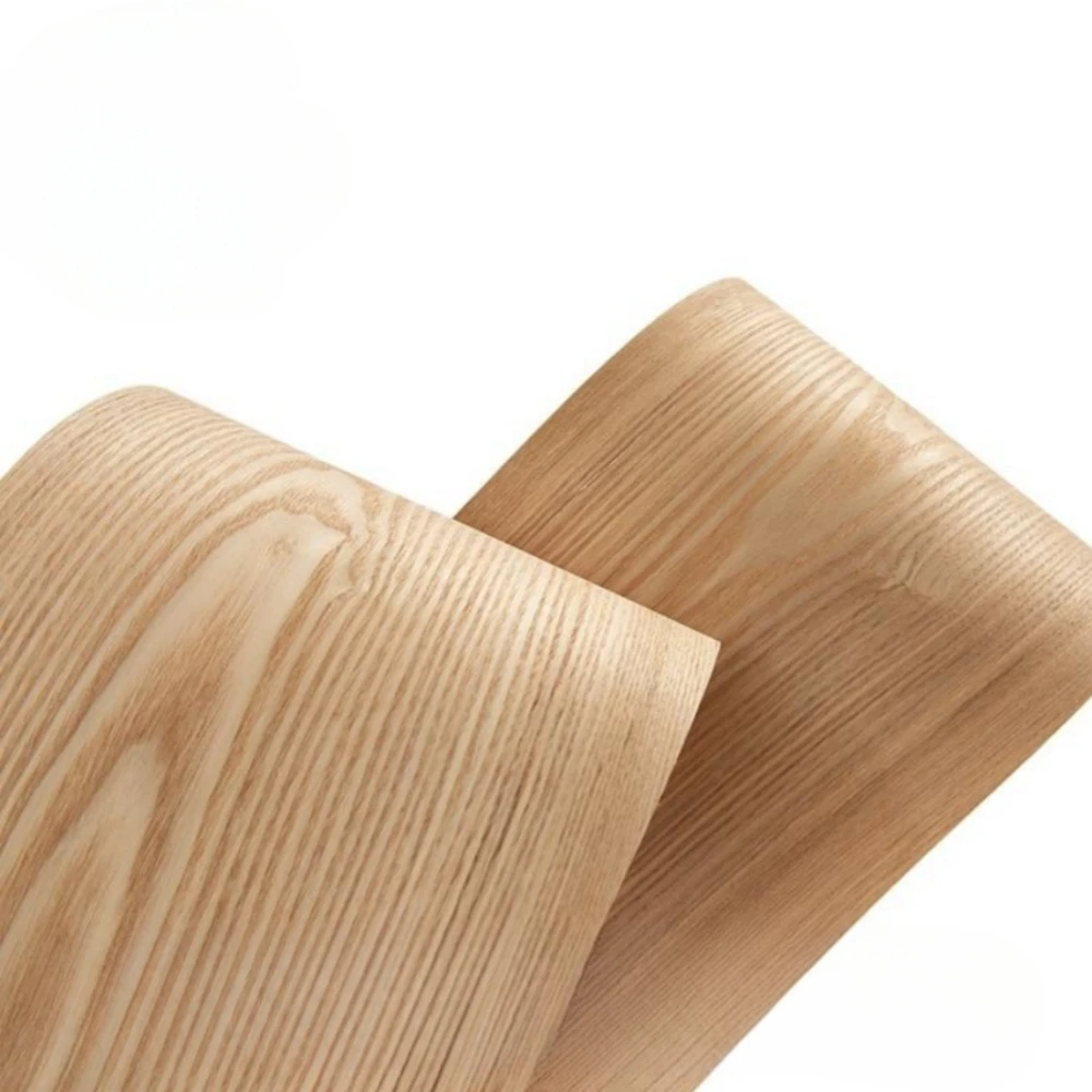 Natural Genuine Fraxinus Mandshurica Rupr Wood Veneer 19x250cm Thickness 0.5mm for Furniture Making