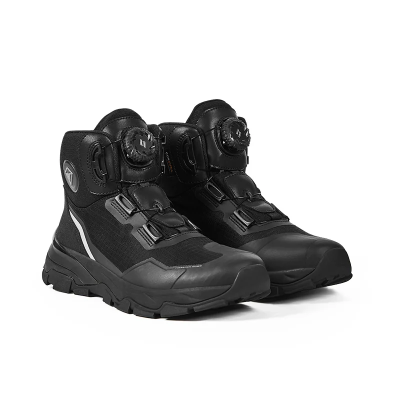 SULAITE Summer Breathable Motorcycle Riding Shoes Anti-slip Anti-fall Wear Resistant Rider Boots for Long Distance Moto Touring