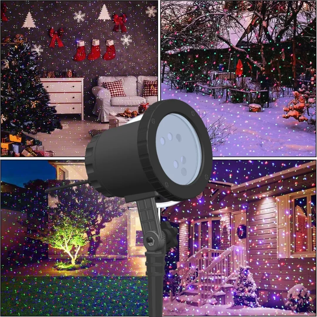 

Home outdoor laser light Lawn garden plug-in garden light Snow Christmas projection light