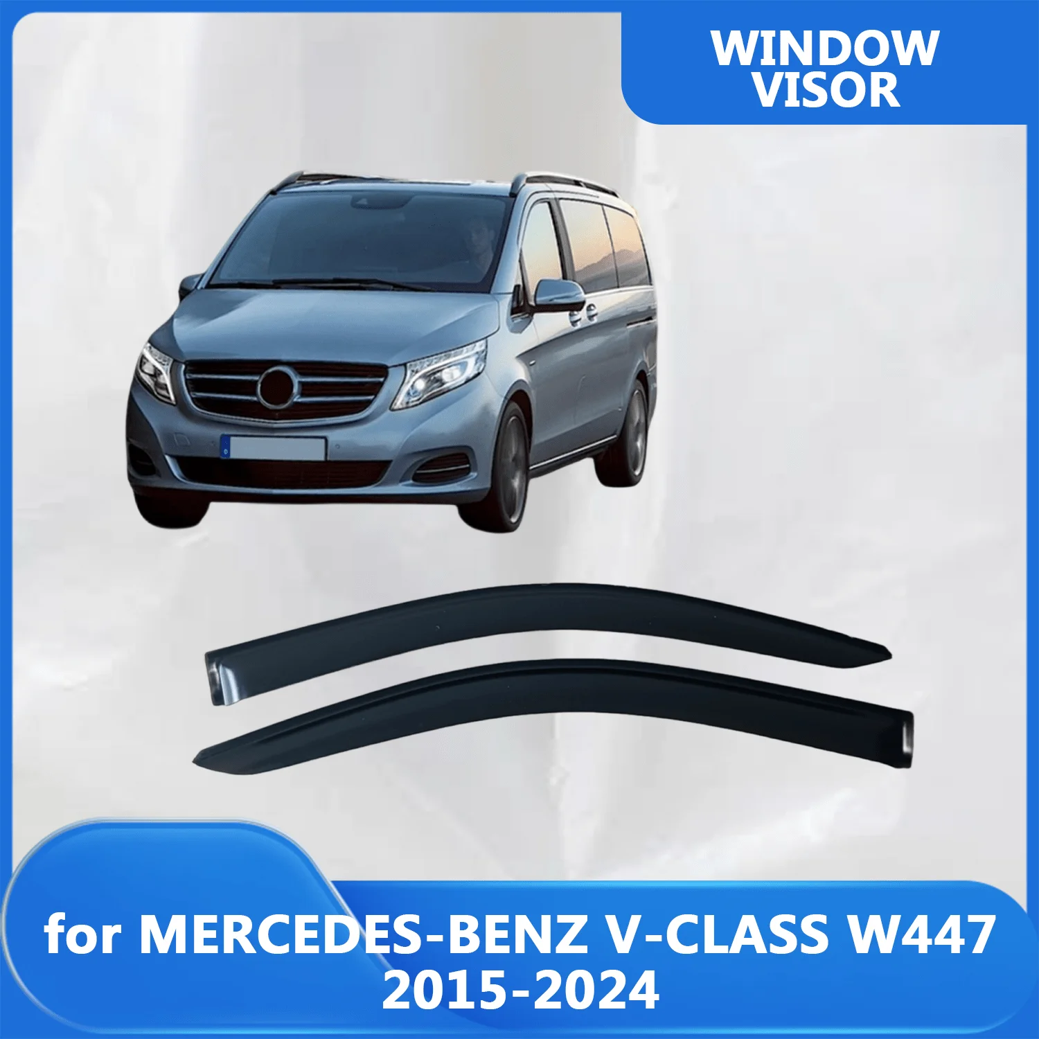

Window Visor for MERCEDES-BENZ V-CLASS W447 2015 2016 2017 2018 2019 2020 2021 2022 2023 2024 Wind Deflectors Rain Guards Door