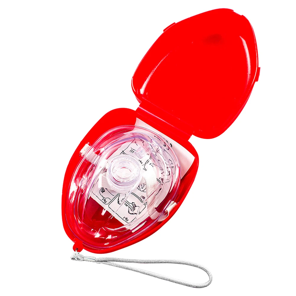 Respiratory First Aid Mask Professional CPR Breathing Mask with One-Way Valve First Aid Emergency Rescue Equipment
