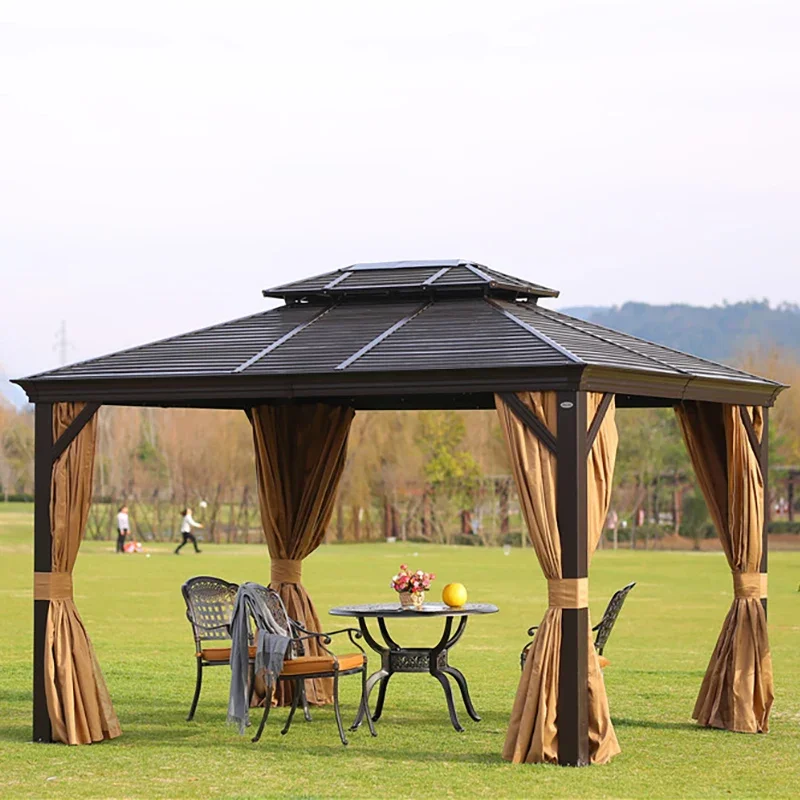 New Design Hex Gazibo Outdoor Hardtop Grill Gazebo With High Quality