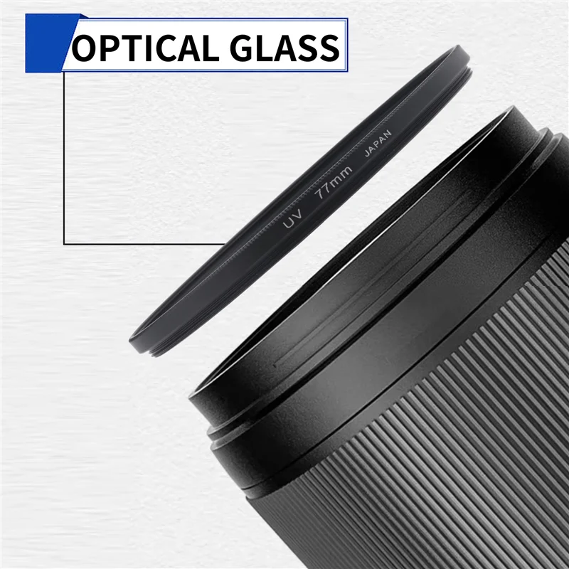 Объектив с УФ-ультрафиолетовым фильтром 77 мм для зеркальной камеры Canon Nikon