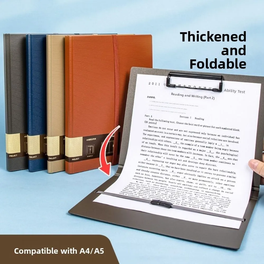 

New Portable Foldable Folders A4 To A5 Versatile File Contract Folders Organize Artifacts Folding Board Folder