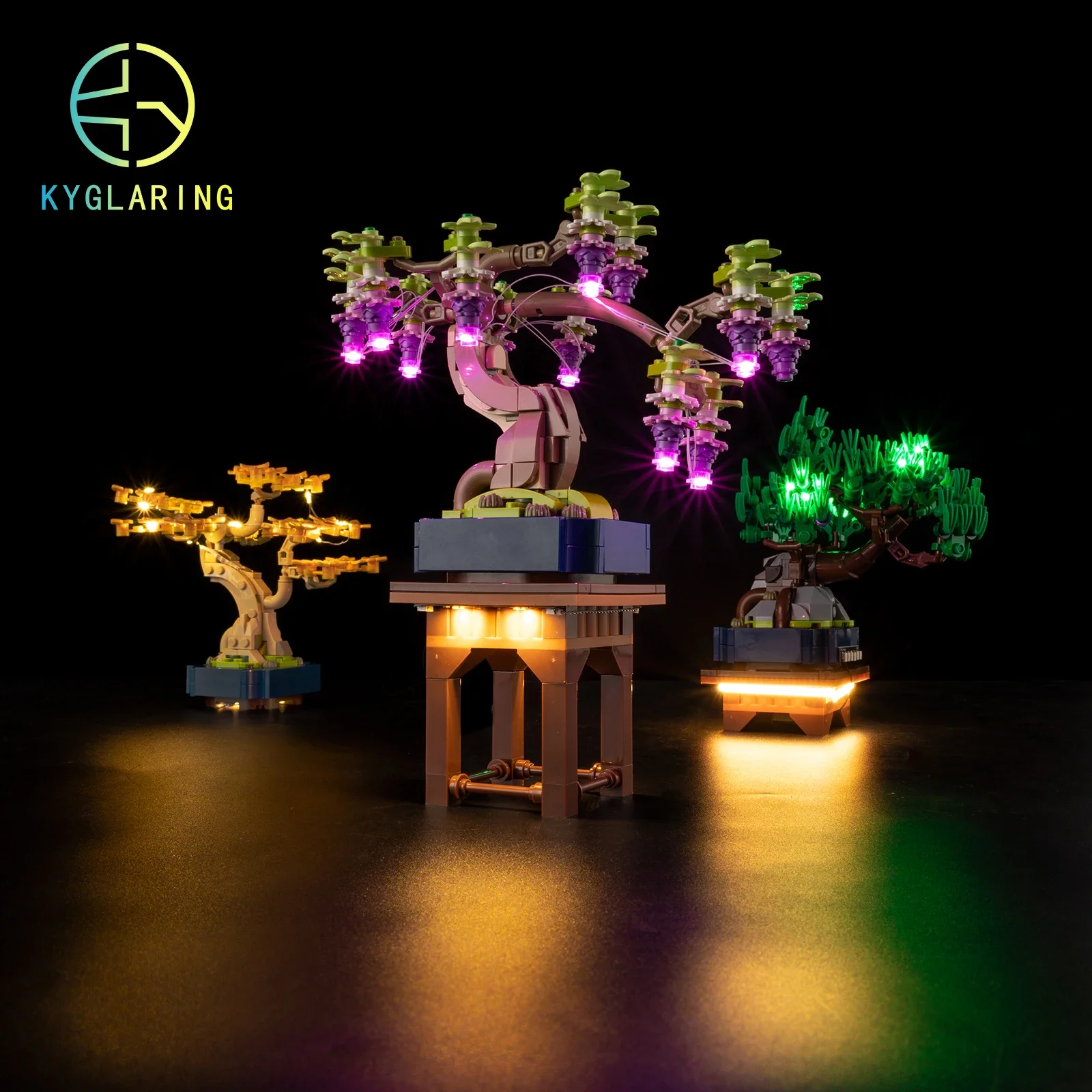 

Kyglaring Led Light Kit for Mini Bonsai Trees 10373 Lighting Set Diy Toys (Not Included Building Blocks)