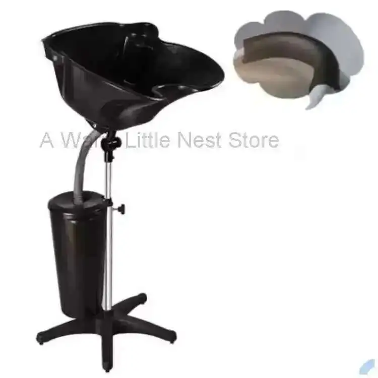 

Shampoo Adjustable Mobile Chair Height Salon Barbershop Furniture Hairdresser Hair Wash Tub Sink Beauty Salon Home Accessories B
