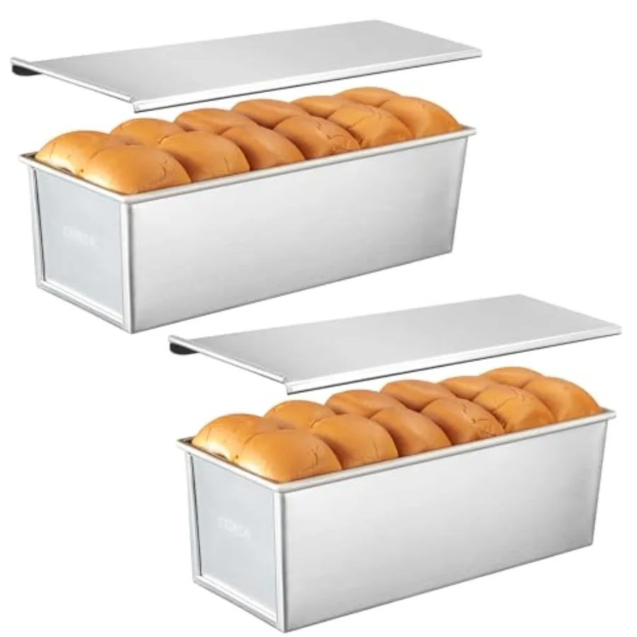 

2 упаковки P Boaf Pan с крышкой 2,2 л 13x5 Inc с антипригарным покрытием Alloy P Boaf сковорода для чтения Boaf Pan с крышкой для omemade Sandwic Read