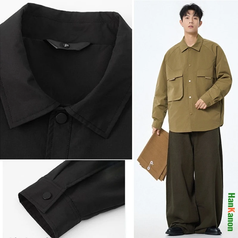 Spring New Arrival Solid Black Stand Collar Jacket Unisex Solid Color Daily Commuter Jacket Windproof Waterproof Outdoor Camping