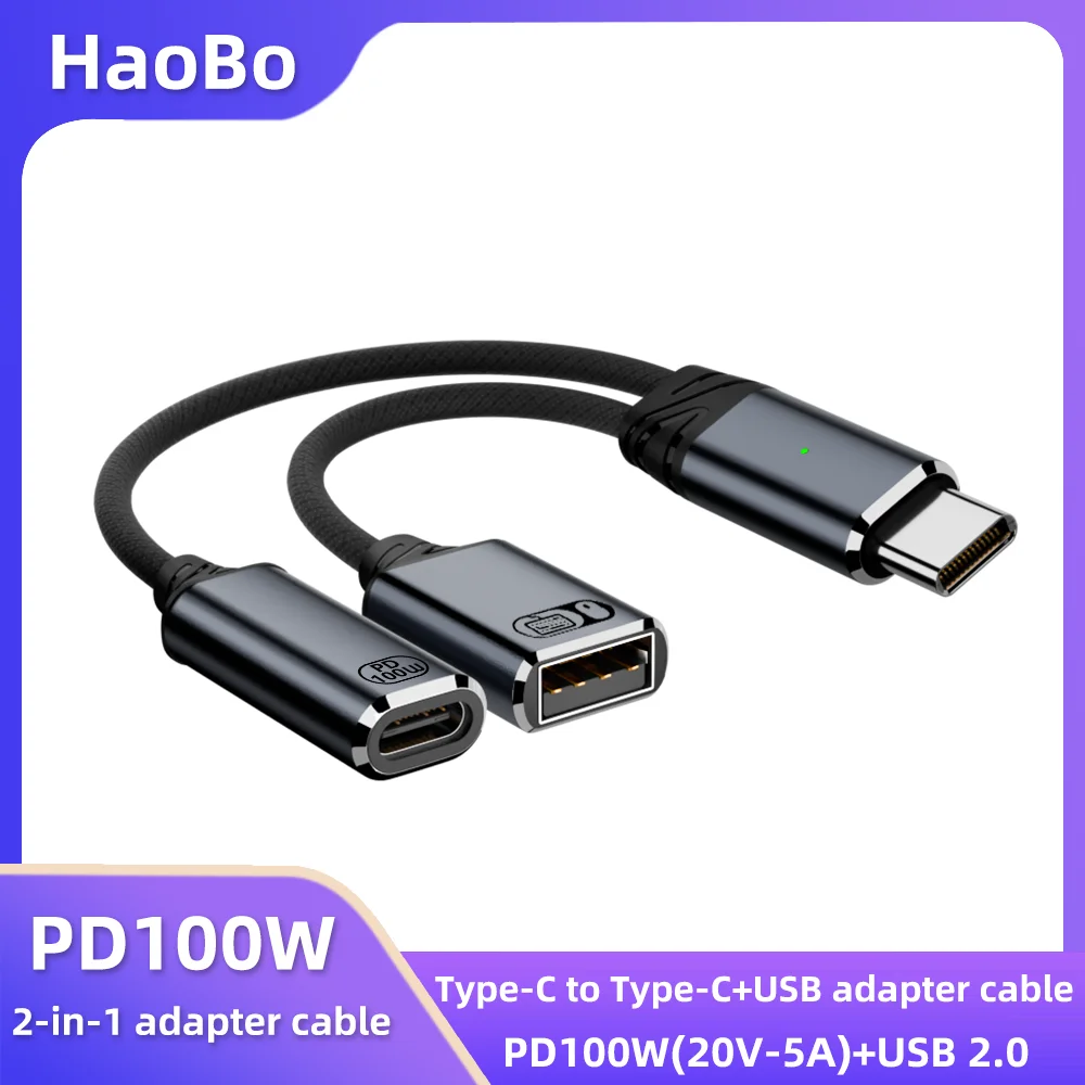 

Кабель USB C OTG Адаптер для телефона 2 в 1 Адаптер типа C к USB A с портом зарядки PD для Samsung Huawei Xiaomi Телефон Ноутбук Планшет