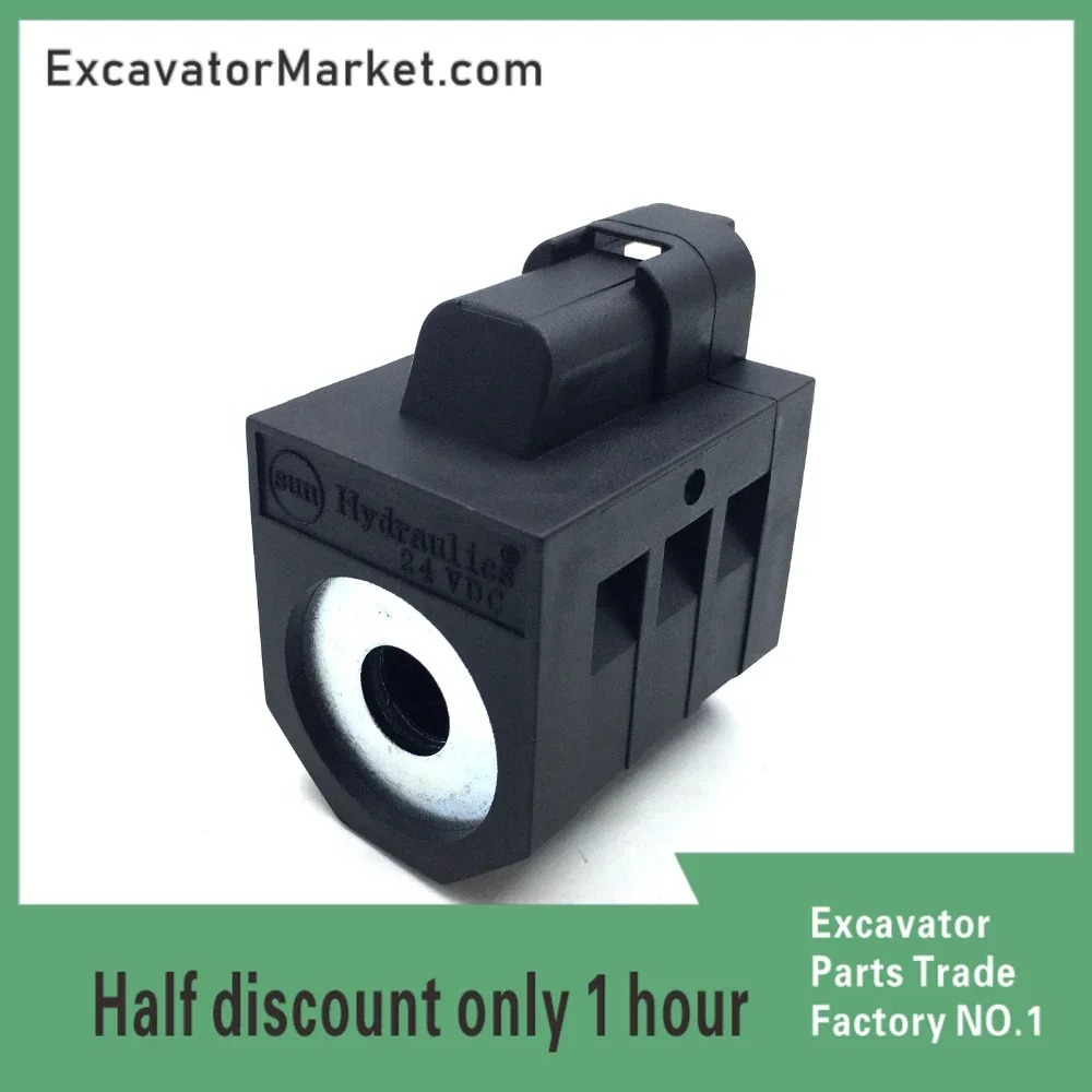 

Excavator Accessories For Excavator modern R60/150/225/215-7 solenoid valve coil pilot safety lock pilot electronic valve