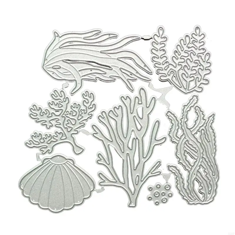 55KF Aquatic Plants Metal Cutting Dies Stencil DIY Scrapbooking Album Paper Card Template Mold Embossing Craft Decoration