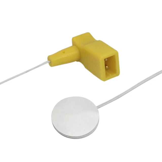 10pcs Disposable patient temperature sensor probe compatible with infant incubator/radiant heater 2-pin