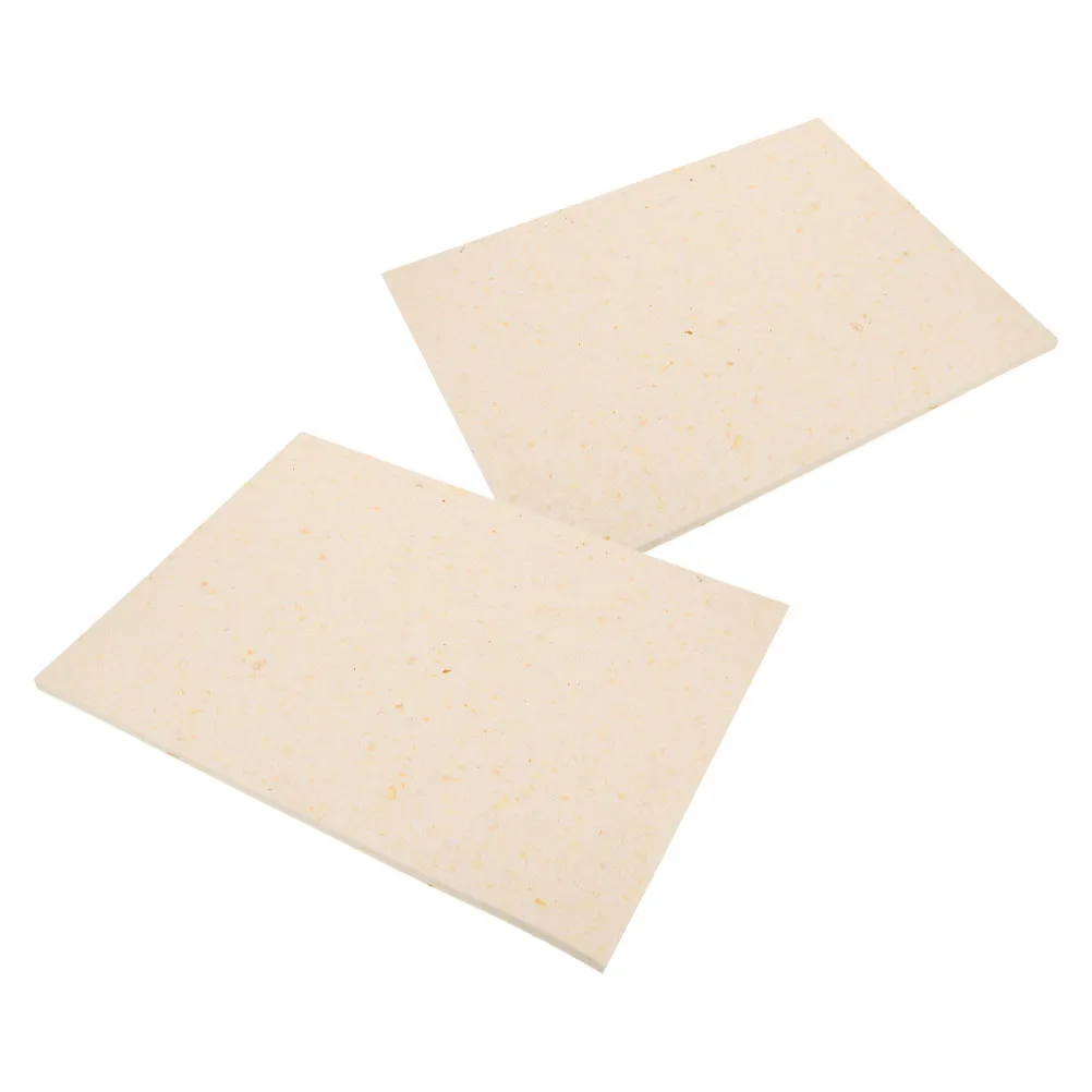 

2 Pcs Sponge Mat of Hot Painting Machine Heat Plastic Sealer Drill Transfer Pad Crafting Supplies Cover Beige Work
